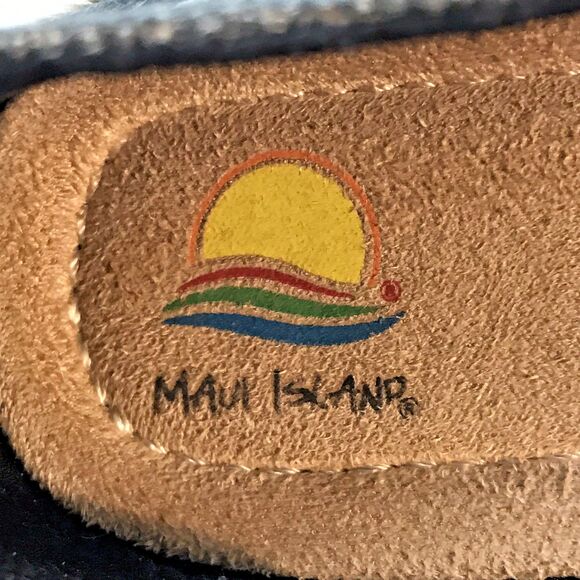 Maui Island Women's 8.5M Gray Canvas Slip On Tiki Shoes Espadrille Comfort Flats - Picture 10 of 10